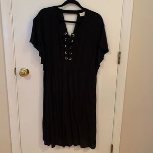 Jessica Simpson Lace Up Front Maternity Dress